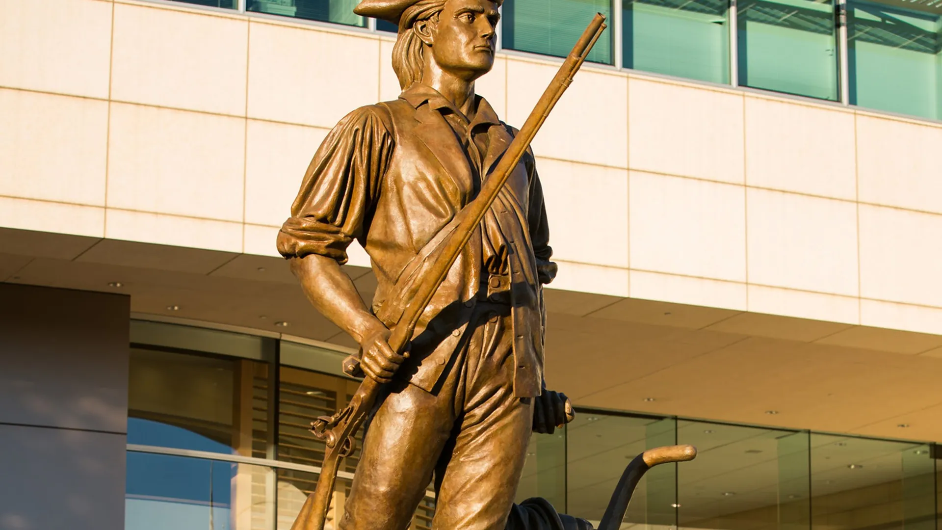 Minute Man sculpture at Milpitas City Hall